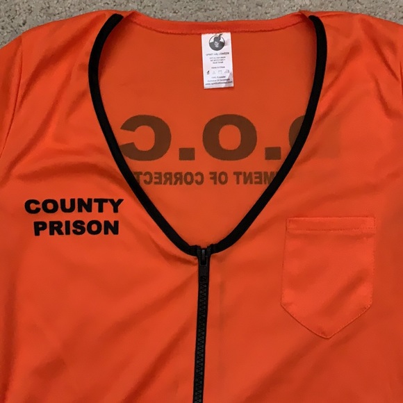 Locked up adult female costume, M 6-10 - Picture 6 of 7